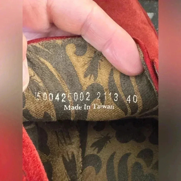 Fly London Red Suede Lace-up Pert Boot Size 40 - Picture 15 of 16